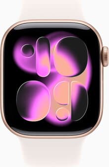 Apple Watch Series 11 42mm (GPS Only) Alluminium Case Rose Gold with Sport Band Light Blush Pink