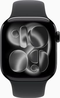 Apple Watch Series 11 46mm (GPS Only) Alluminium Case Jet Black with Sport Band Midnight Black