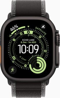 Apple Watch Ultra 3 Titanium Black Case with Trial Loop Black